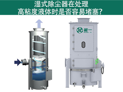 湿式除尘器在处理高粘度液体时是否容易堵塞？